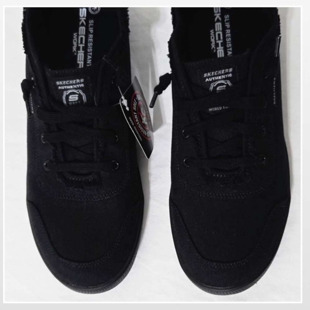 New Sketchers Shoes Work Womens Size 11 Black B Cute SR Slip Resistant NWT - Picture 8 of 16